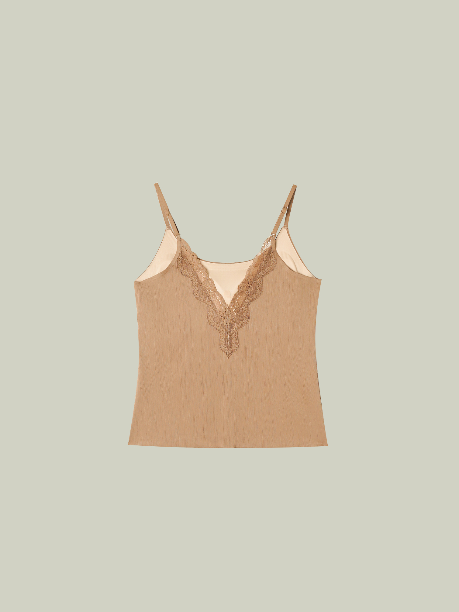 Top intimo in pizzo nude