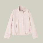 Trench corto stile giacca con collo alto