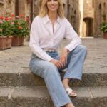 camicia casual donna bianca cotone
